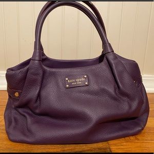 Plum Kate Spade satchel bag